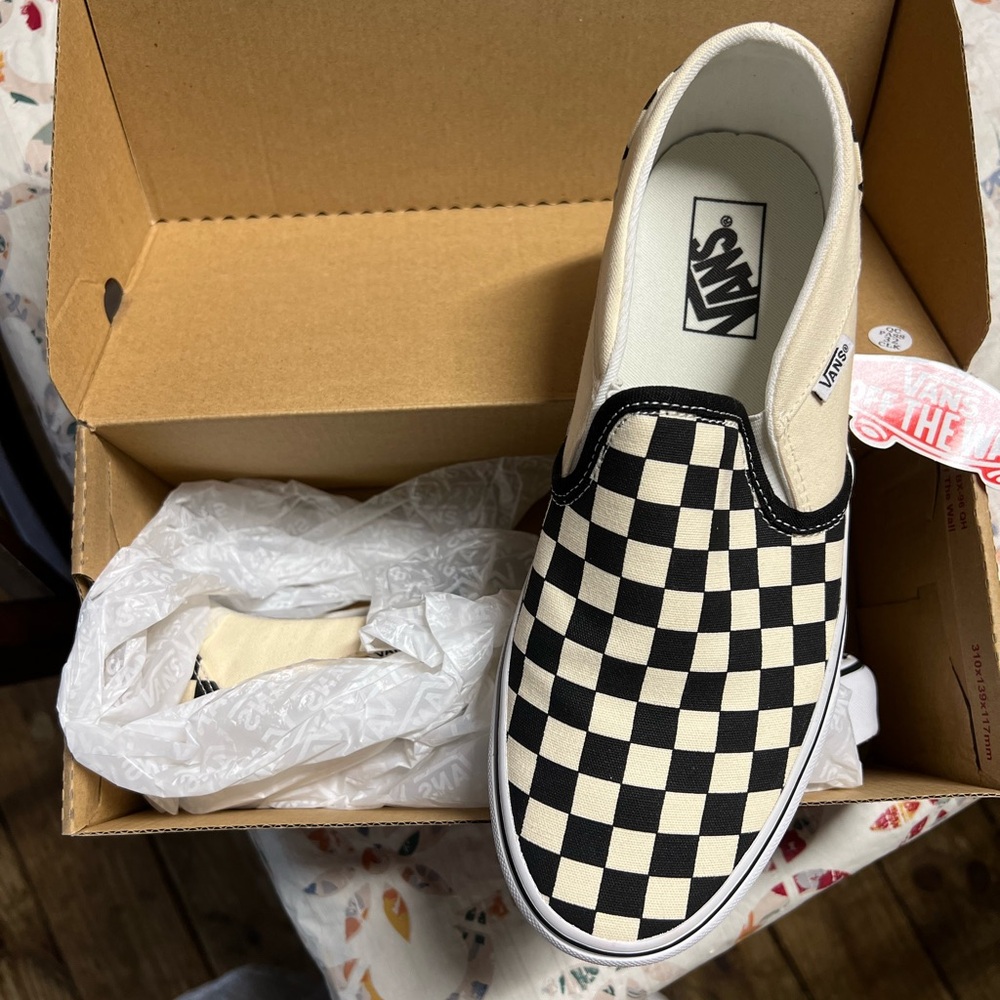 Vans Classic Slip-On Checkerboard Shoe